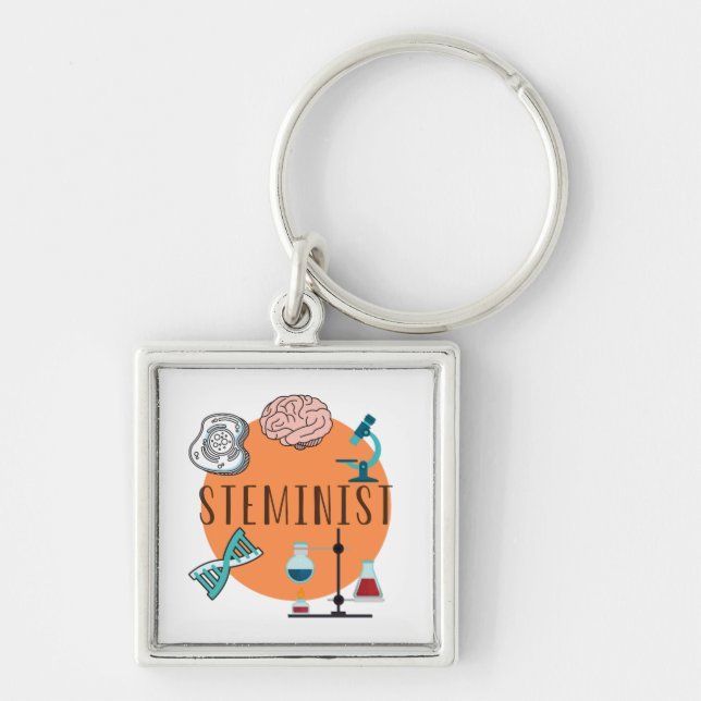 "steminist" Schlüsselanhänger (Vorne)