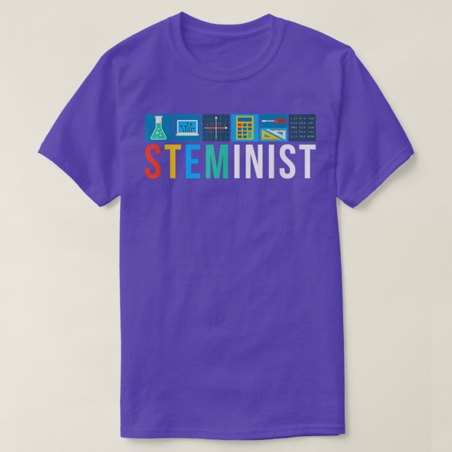 Steminist Science Technology Engineering Math STEM T-Shirt (Design vorne)