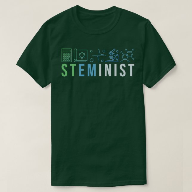 Steminist Shirt Science Technology Coding STEM Eng (Design vorne)
