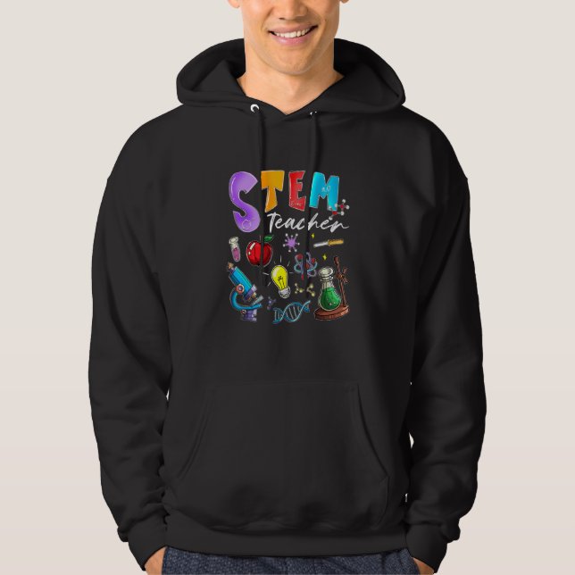 Steminist Stem Teacher Science Technology Engineer Hoodie (Vorderseite)