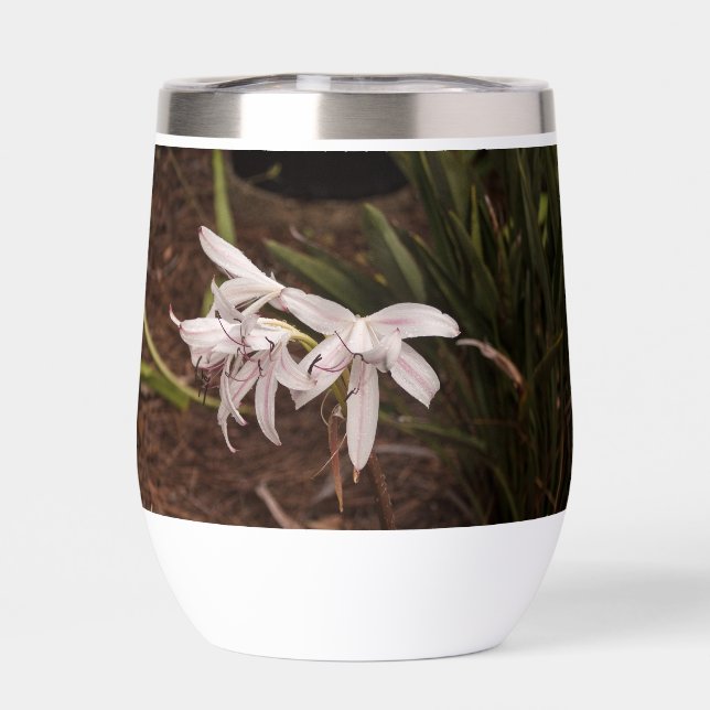 Stemless Wine Tumbler w Lilies (Rückseite)