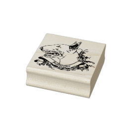 Stempe ANNO1900 mit Bullterrier Gummistempel