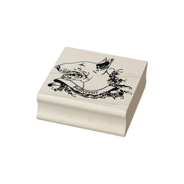 Stempe ANNO1900 mit Bullterrier Gummistempel (Stempel)