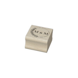 Stempel Blütenmuster, Initialen, Monogram