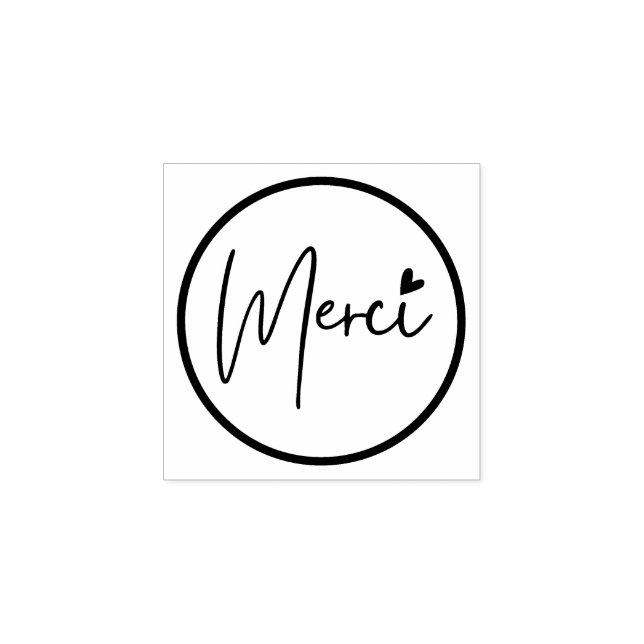 Stempel Danke, minimalistisch (Prägung)