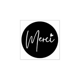 Stempel Danke, minimalistisch, schwarz, co