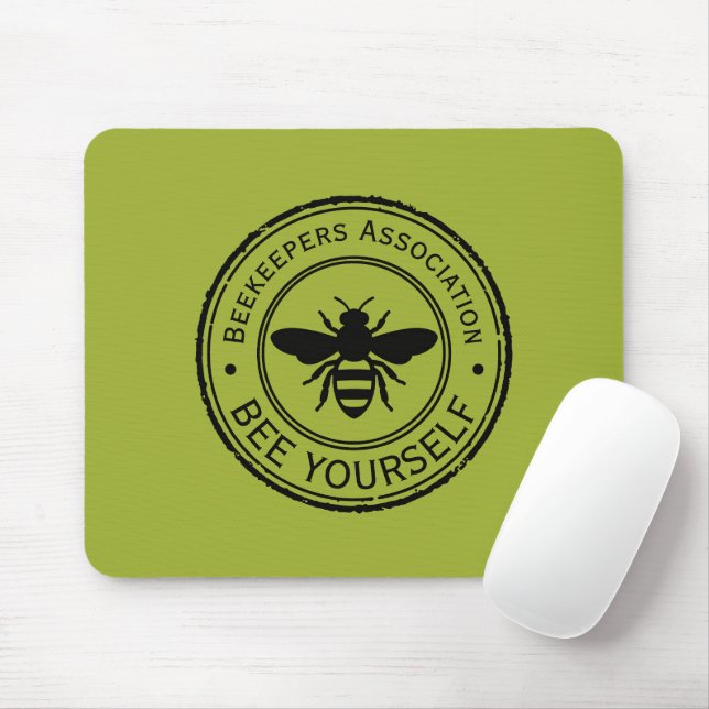 Stempel - DEIN TEXT - BIENE 1 - Fan Spaß Mousepad (Mit Mouse)