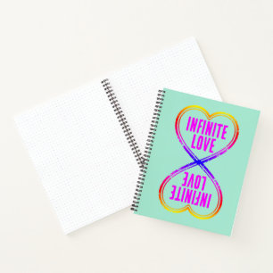 Stempel - DEIN TEXT & DEINE IDEE - HERZFORM 1 Notizbuch