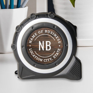 Stempel mit individuellem Firmenmonogramm aus dunk Maßband