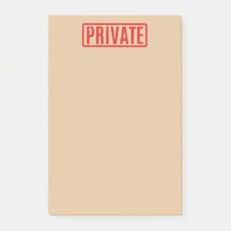 Stempelte private Post-it-Notizen Post-it Klebezettel