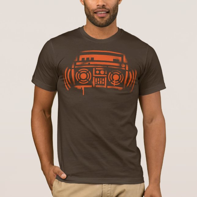 Stencil Boombox T-Shirt (Vorderseite)