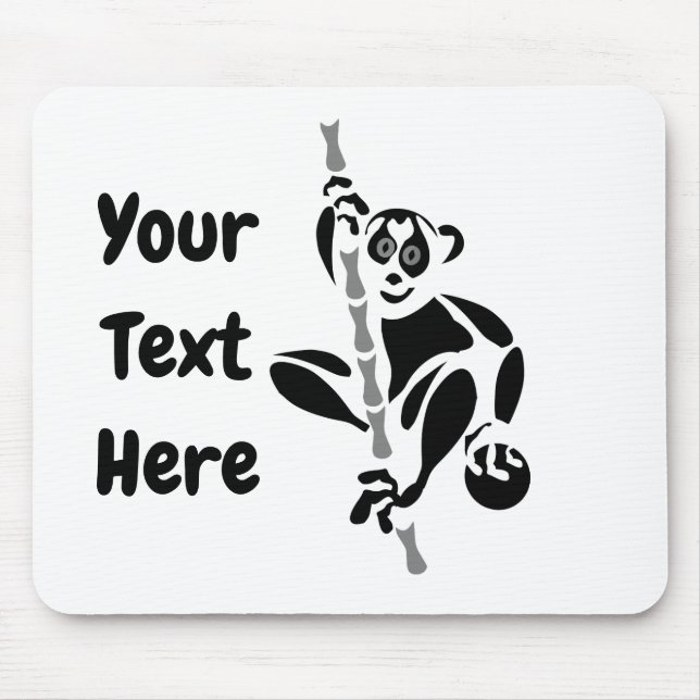 Stencil Slow Loris Mousepad (Vorne)
