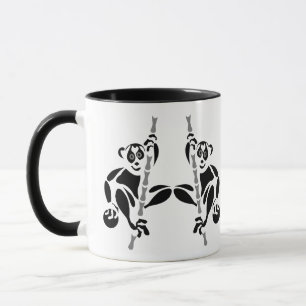 Stencil Slow Loris Tasse