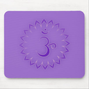 "Stenciled" Crown Chakra - Sahasrara Mousepad