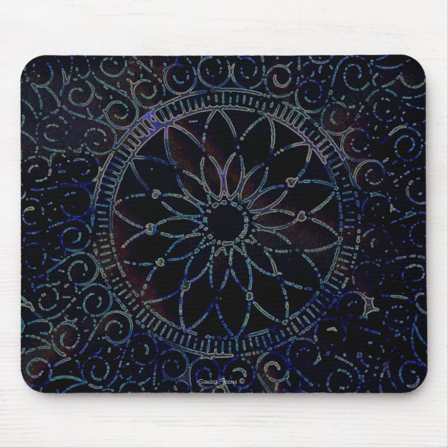 Stenciled Doily Mouse Pad Mousepad (Vorne)