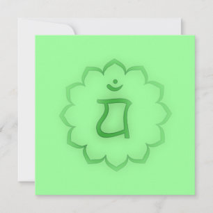 "Stenciled" Herz Chakra - Anahata Einladung