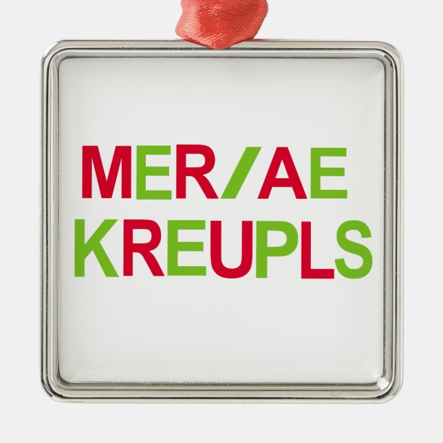 Steno Gerichts-Berichts-Weihnachtsfeiertag Silbernes Ornament (Vorne)