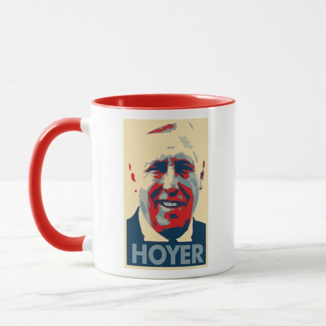 Steny Hoyer Plakat-politische Parodie Tasse (Links)