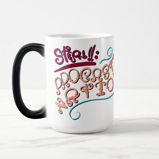 Step 1: Procastination Verwandlungstasse (Links)