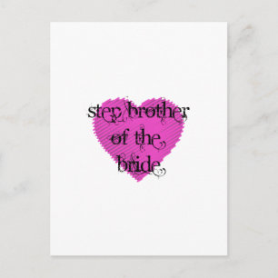 Step Brother of the Bride Postkarte