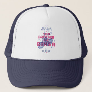 Step Bruder und biker der Mann der Mythos der Lege Truckerkappe