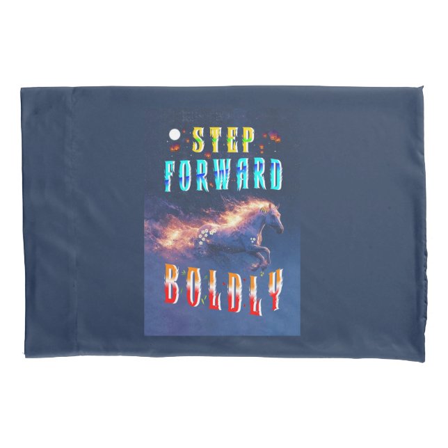 Step Forward Boldly Kissenbezug (Vorderseite-Links)