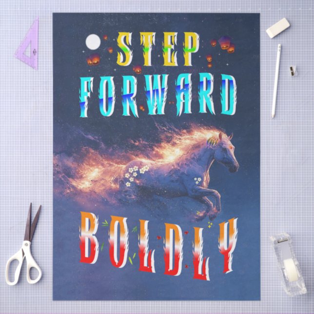 Step Forward Boldly Seidenpapier (Basteln)
