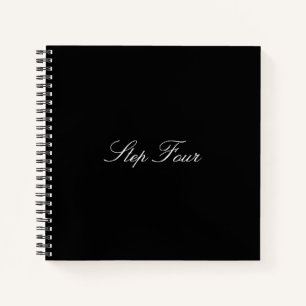 'Step Four' Square Notebook Notizbuch