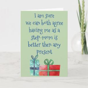 Step-Mama zum Step-Son Step-Daughter Feiertagskarte