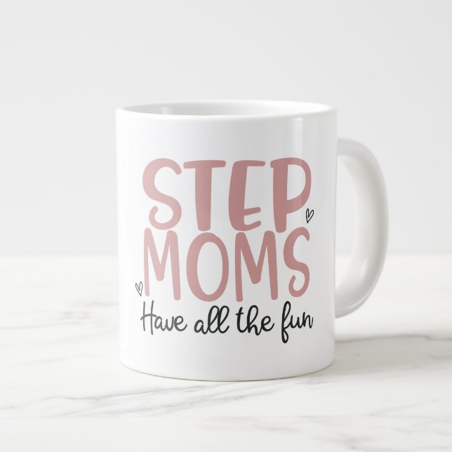 Step-Mamas - Jumbo-Tasse als Geschenk (Vorderseite Rechts)