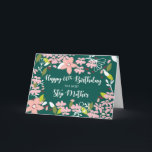 Step Mother 60. Geburtstag Grüne Blume Karte<br><div class="desc">Du bist genauso aufgeregt wie alle in der Familie. Alle sind fokussiert und voller Vorfreude auf die 60. Geburtstagsfeier Ihrer Stiefmutter. Vergessen Sie nicht,  diese Karte heute zu erhalten,  damit Sie bereit sind,  sie zu geben,  wenn dieser Tag ankommt.</div>