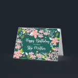Step Mother Birthday Green Blume Karte<br><div class="desc">Jetzt,  da deine Lieblingsmutter ihren Geburtstag feiern wird,  ist es nur noch recht,  wenn du diese Karte für dich bereit hast,  wenn sie diesen Tag feiert.</div>