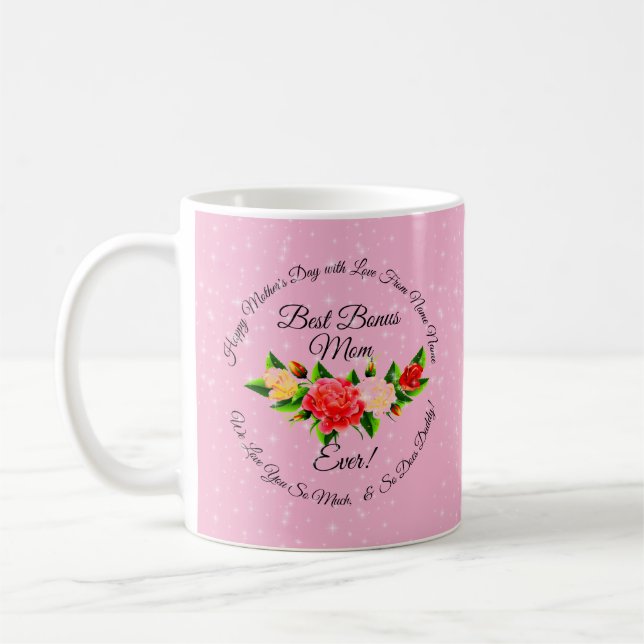 Step Mother Bonus Mama Mütter Day Kaffeetasse (Links)