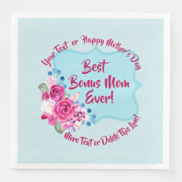 Step Mthers Day Bonus Mama Ändern Text Serviette