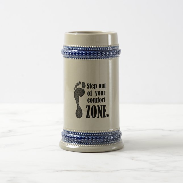 step out of your comfort zone  bierglas (Mittel)