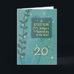 Step Son Religious 20. Geburtstag Grüne Hand gezei Karte<br><div class="desc">Du weißt,  dass du einen guten Mann aufgewachsen bist. Feiern Sie den Tag seiner Geburt,  wenn er bald zwanzig wird. Gib diese Karte deinem geliebten Step Sohn,  um ihn glücklichen 20. Geburtstag zu begrüßen. Die Botschaft auf dieser Karte wird ihm auf jeden Fall Touch geben.</div>