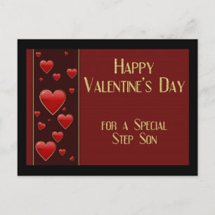 Step Son Valentine Postcard Feiertagspostkarte