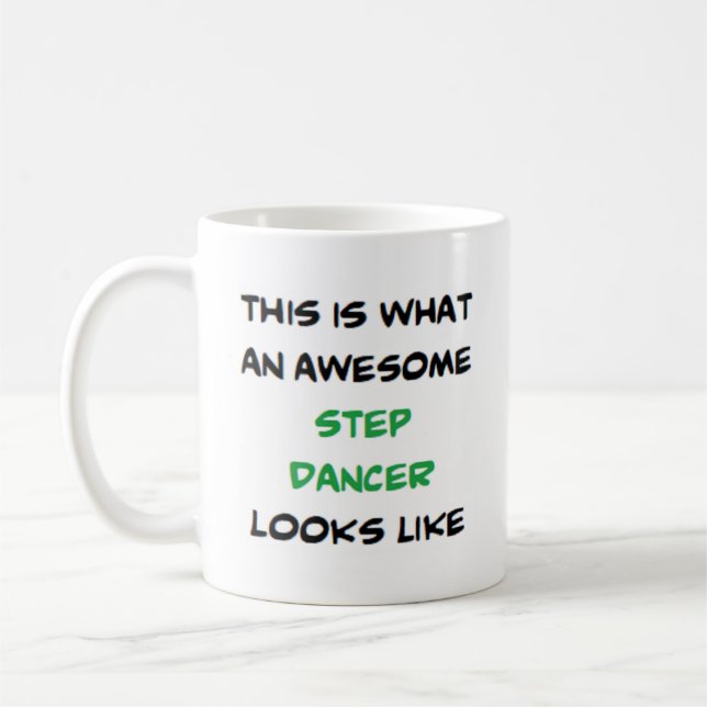 Step Tänzer, phantastisch Kaffeetasse (Links)