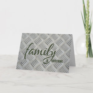 Step Vater Birthday Metal Design Karte