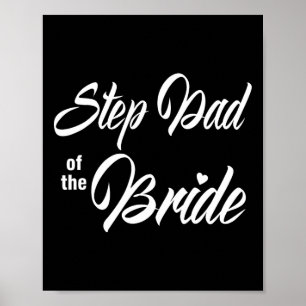 Step Vater der Braut Hochzeitsfeier Matching Brida Poster