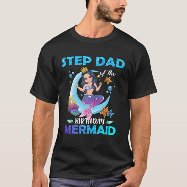Step Vater der Geburtstagsmädchenfamilie T-Shirt (Vorderseite)