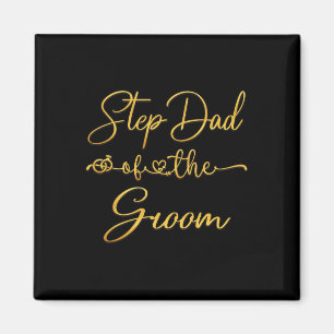 Step Vater der Groom Wedding Party Idee für ihn Magnet