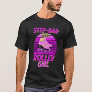 Step-Vater des Birthday Girl Roller Skaten-Party T-Shirt