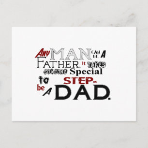 Step Vater Quote Vathage Day Postkarte