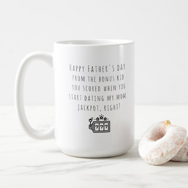 Step Vater Tasse von Bonus-Kind (Mit Donut)