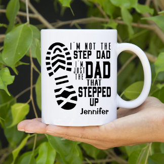 Step Vater Vatertag Personalisiert Kaffeetasse