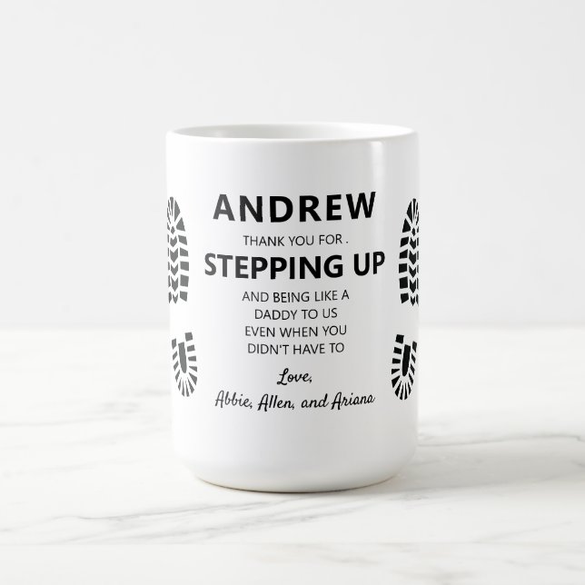 Step Vater Vielen Dank Kaffeetasse (Mittel)