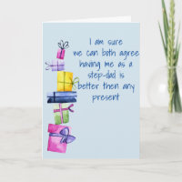 Step-Vater zu Step-Son Step-Daughter Geburtstagski