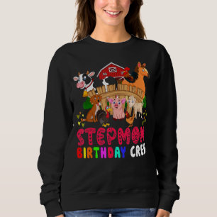 Stepama Birthday Crew Farm Tiere Geburtstagsfamili Sweatshirt