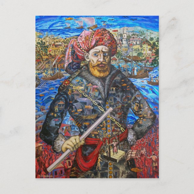 Stepan Razin Charming Letters Original Postkarte (Vorderseite)